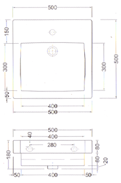 Ceramica Esedra Bull Bathroom Sink