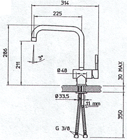 K�kkenarmatur, K�kkenbatteri, Badekar