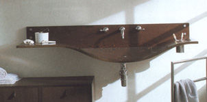 Agape Gabbiano Hölz Waschbecken