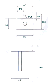 Lineabeta Quarelo Waschbecken